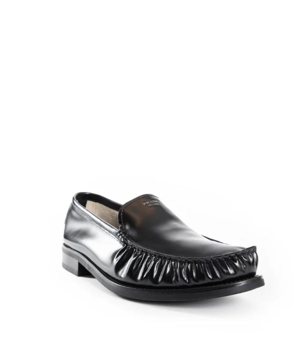 PRADA Черные кожаные лоферы, фото 2