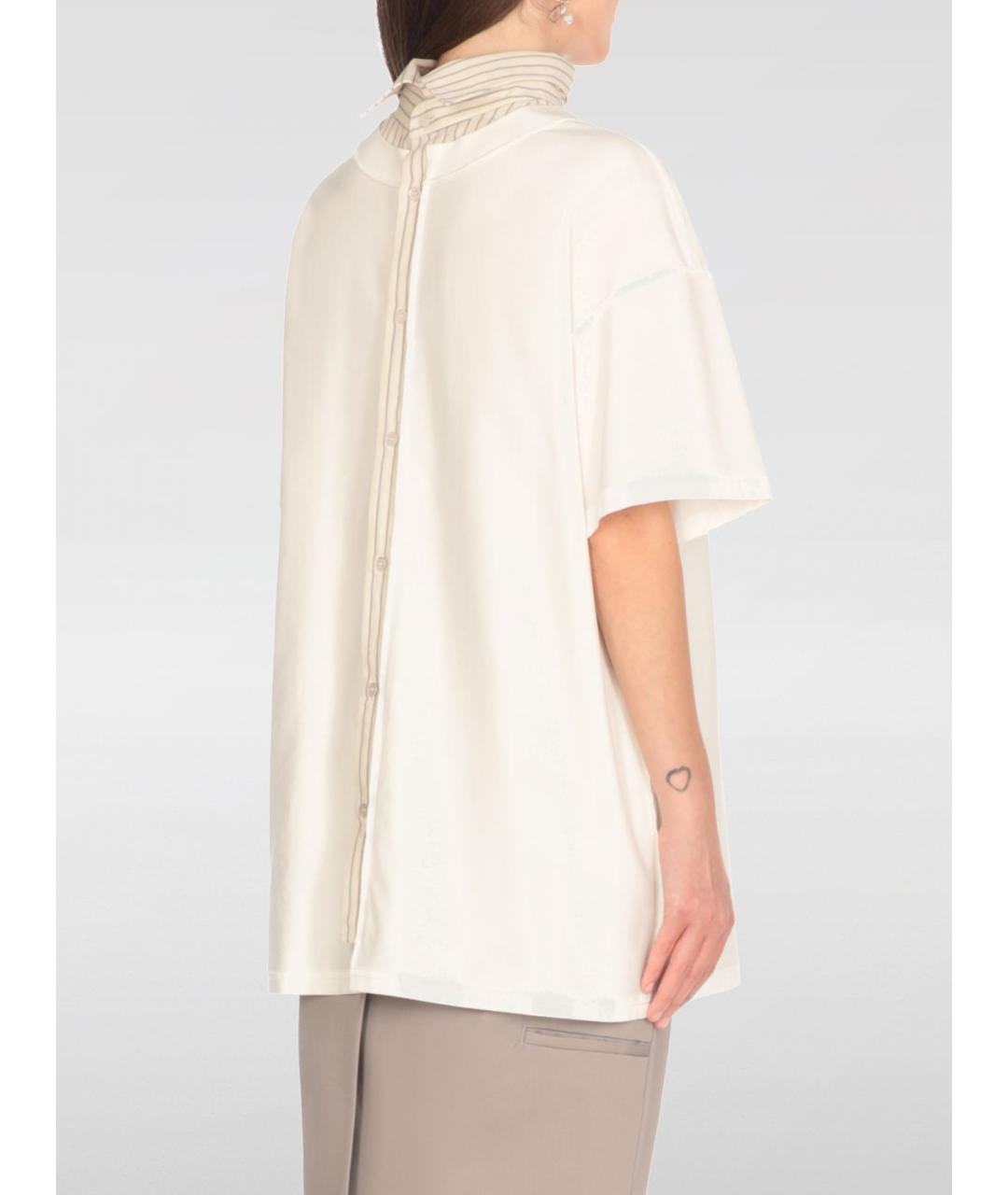 MAISON MARGIELA Белая футболка, фото 4