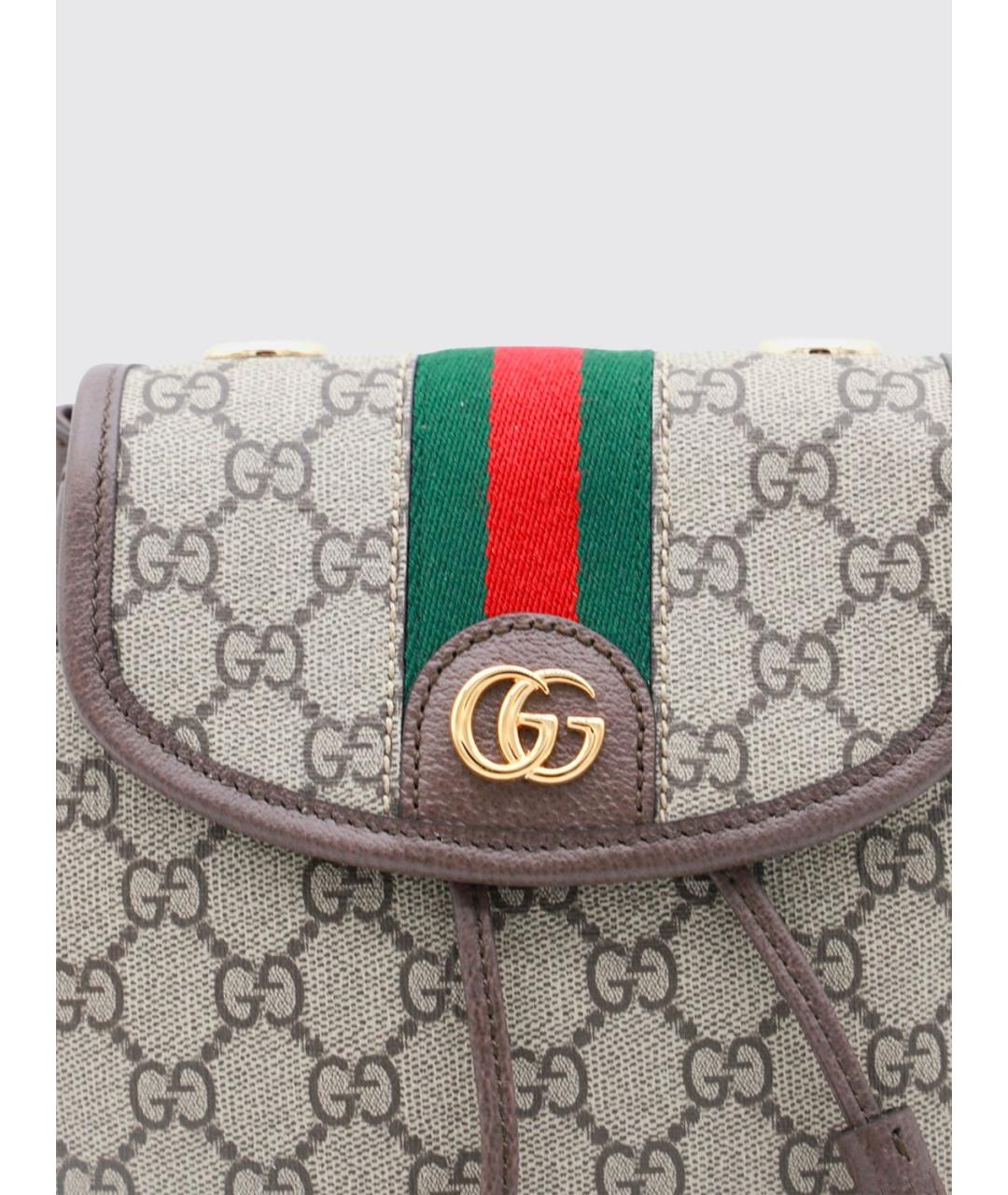 GUCCI Коричневый рюкзак, фото 4
