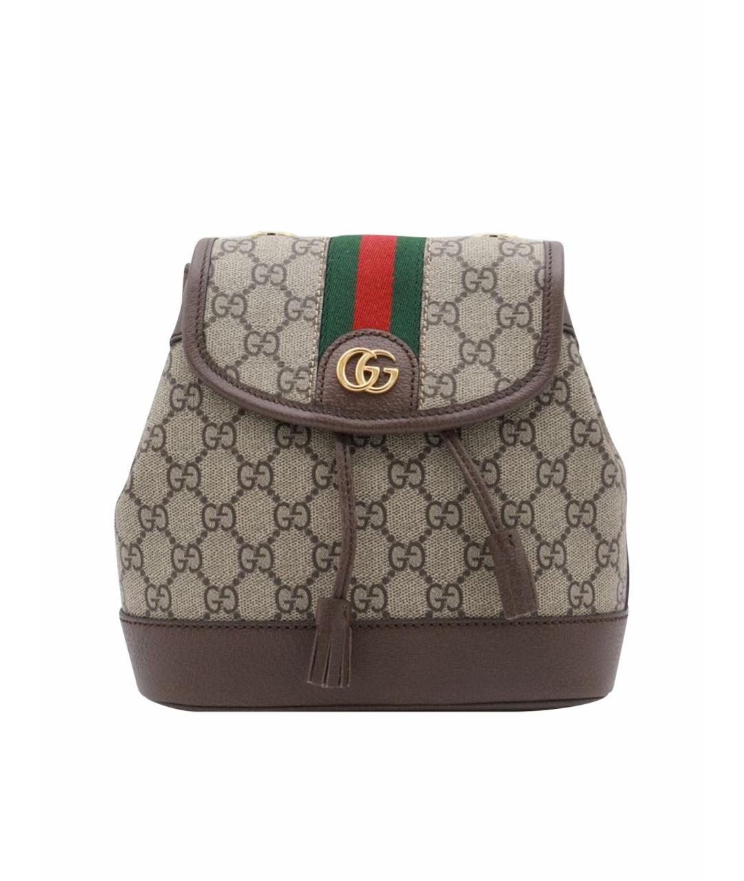 GUCCI Коричневый рюкзак, фото 1