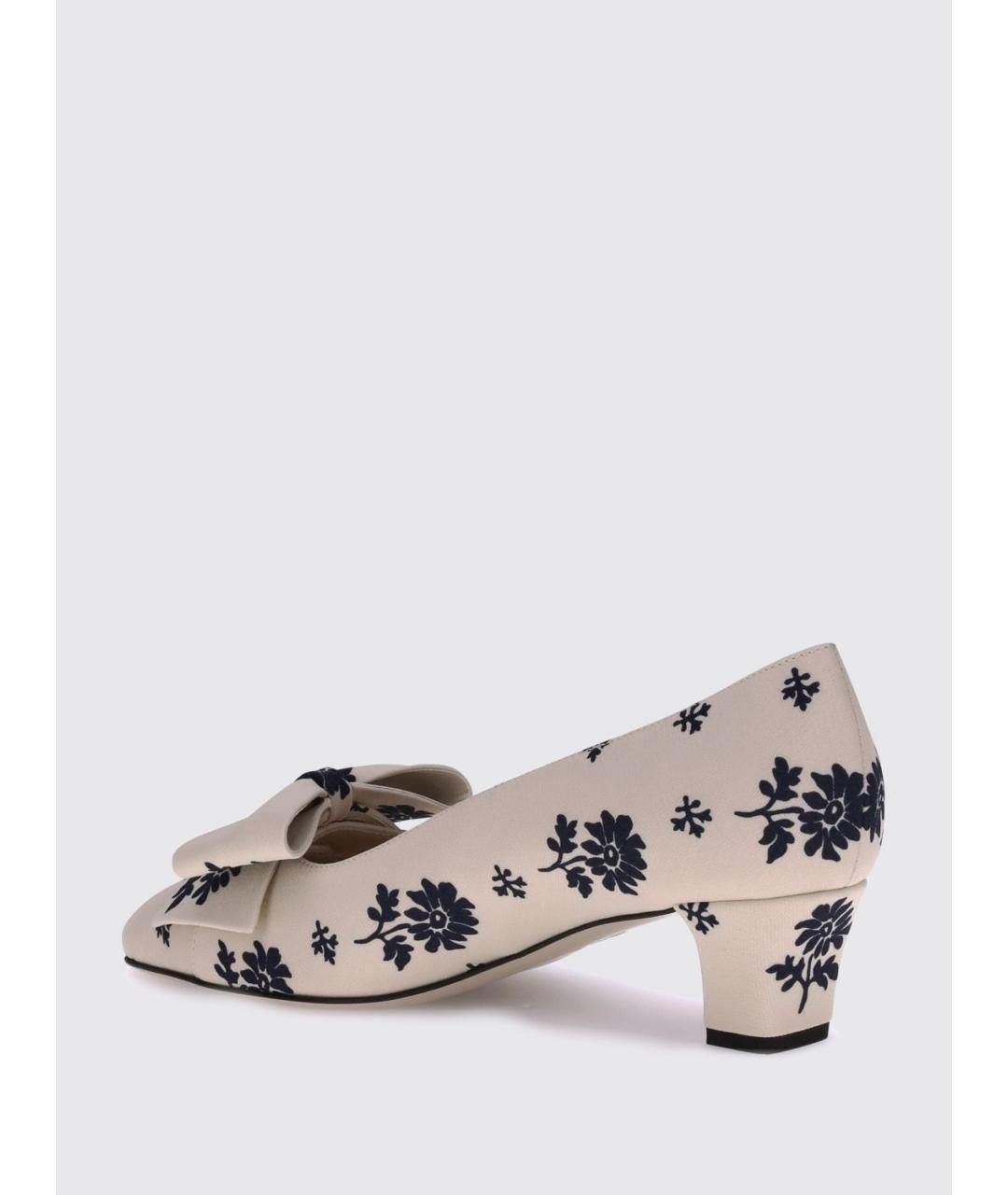 VALENTINO Бежевые текстильные туфли, фото 3
