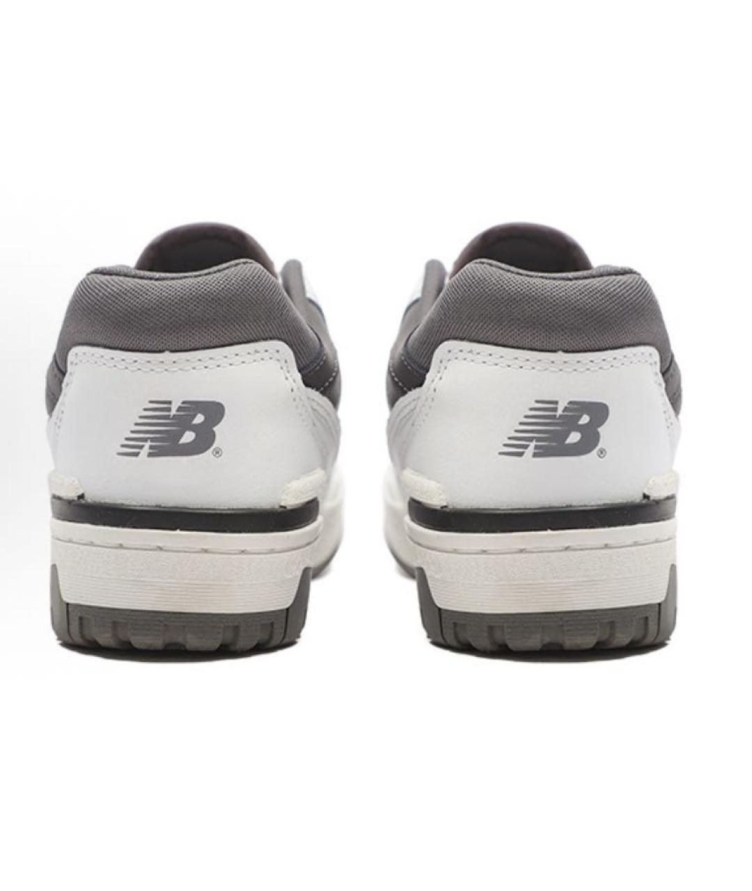 NEW BALANCE Серые кожаные низкие кроссовки / кеды, фото 4