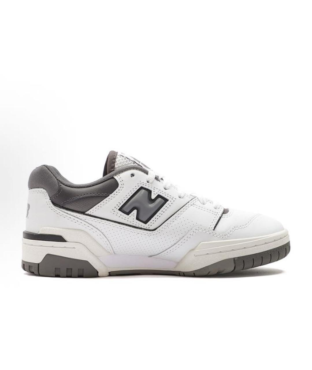 NEW BALANCE Серые кожаные низкие кроссовки / кеды, фото 9