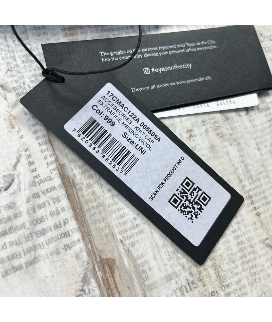 CP COMPANY Черная шерстяная шапка, фото 5