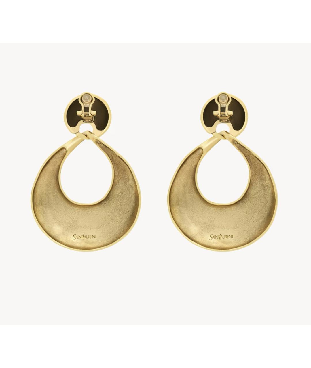 SAINT LAURENT Золотые серьги, фото 2