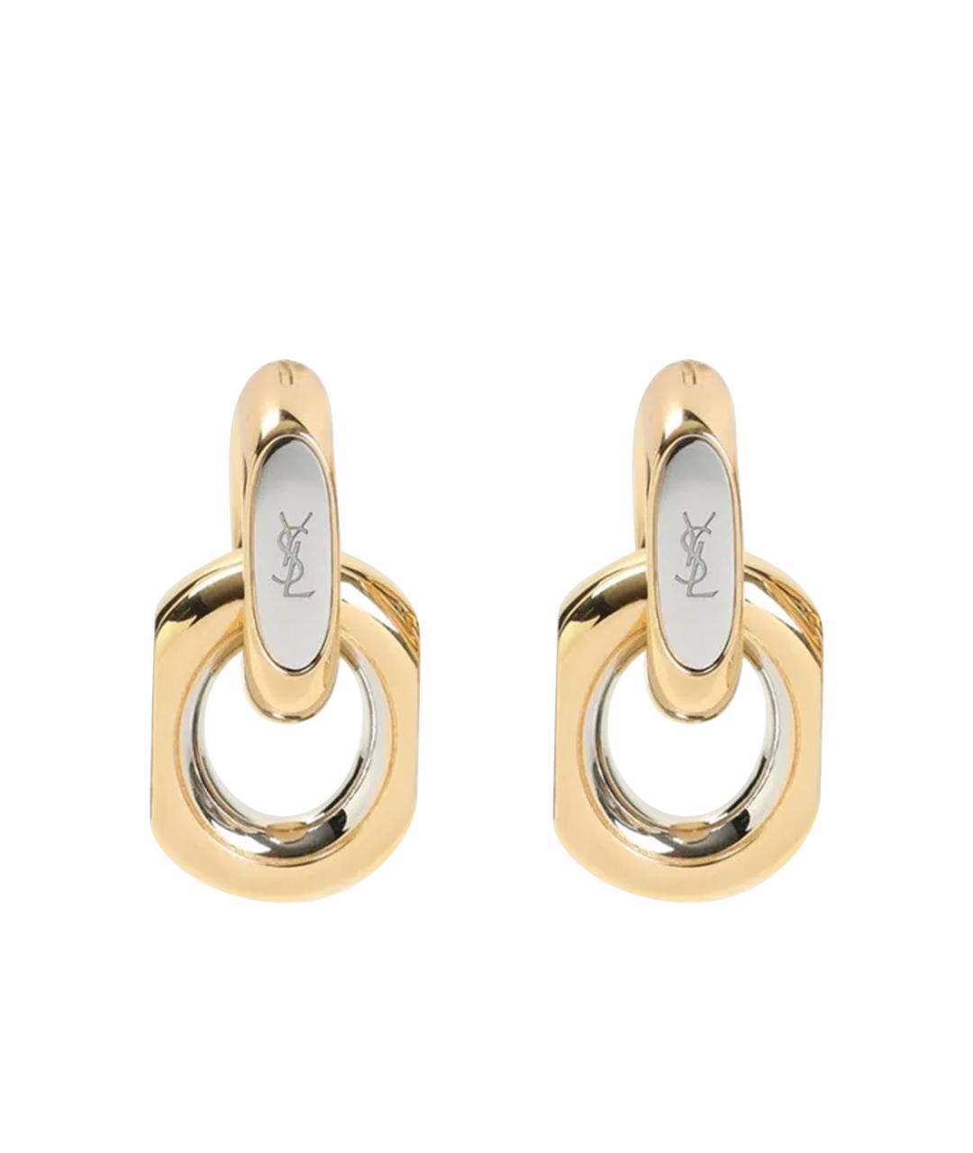 SAINT LAURENT Золотые серьги, фото 1