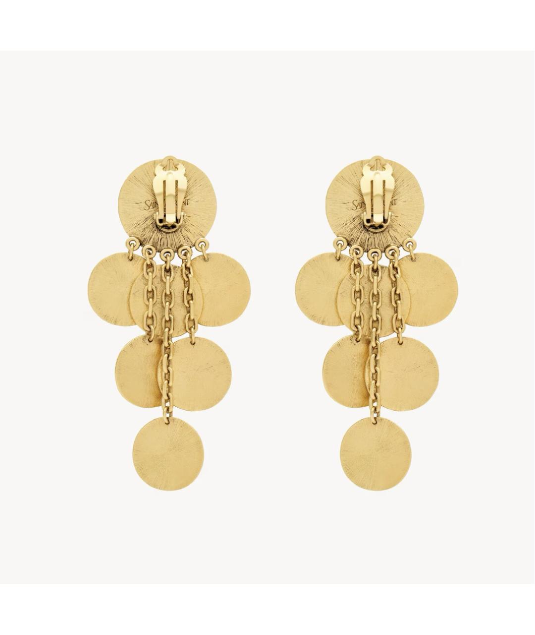 SAINT LAURENT Золотые серьги, фото 2