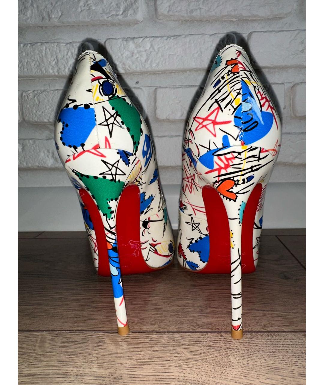 CHRISTIAN LOUBOUTIN Мульти кожаные туфли, фото 4