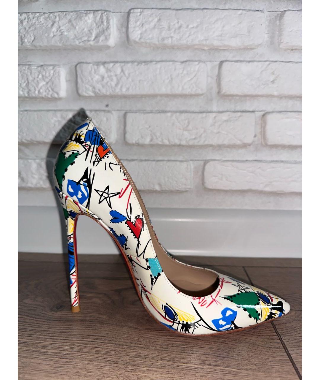 CHRISTIAN LOUBOUTIN Мульти кожаные туфли, фото 8