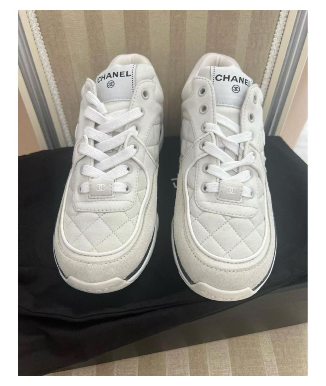 CHANEL Серые кроссовки, фото 4