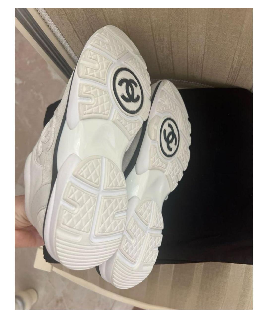 CHANEL Серые кроссовки, фото 3
