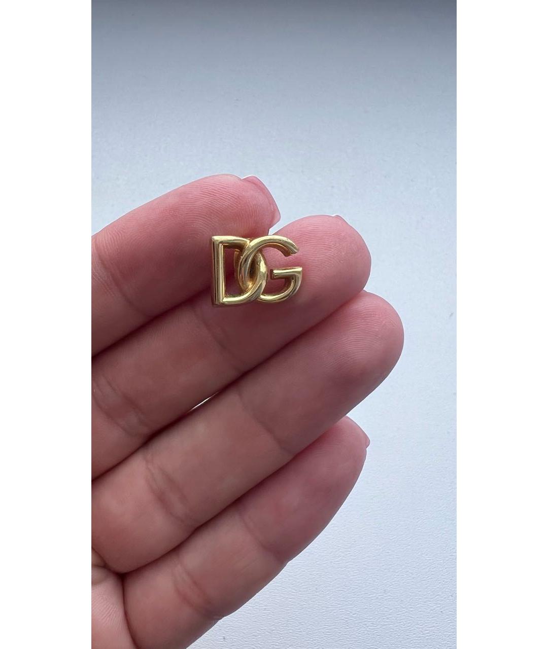 DOLCE&GABBANA Золотые латунные серьги, фото 2