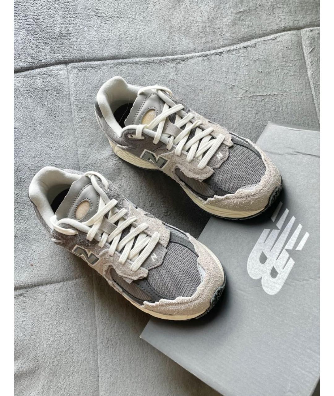 NEW BALANCE Серые замшевые низкие кроссовки / кеды, фото 8