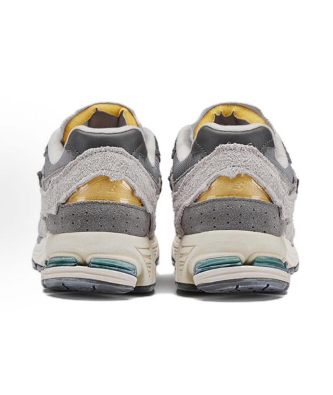 NEW BALANCE Серые замшевые низкие кроссовки / кеды, фото 4