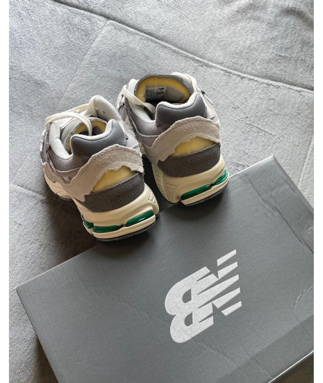 NEW BALANCE Серые замшевые низкие кроссовки / кеды, фото 6