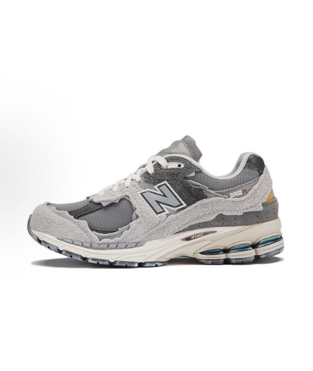 NEW BALANCE Серые замшевые низкие кроссовки / кеды, фото 2