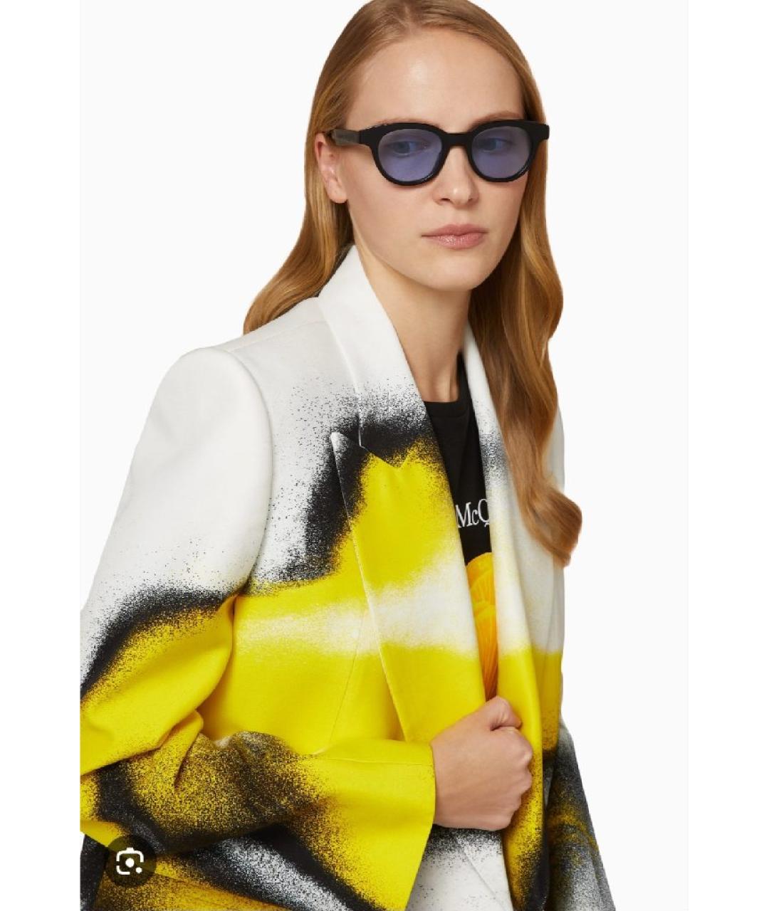 ALEXANDER MCQUEEN Мульти пластиковые солнцезащитные очки, фото 2