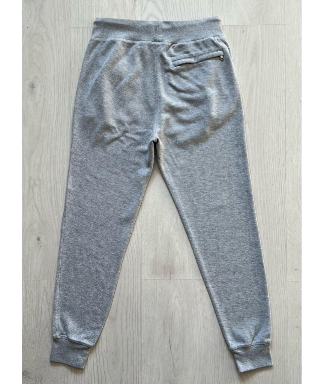 RALPH LAUREN Серые хлопковые спортивные брюки и шорты, фото 2