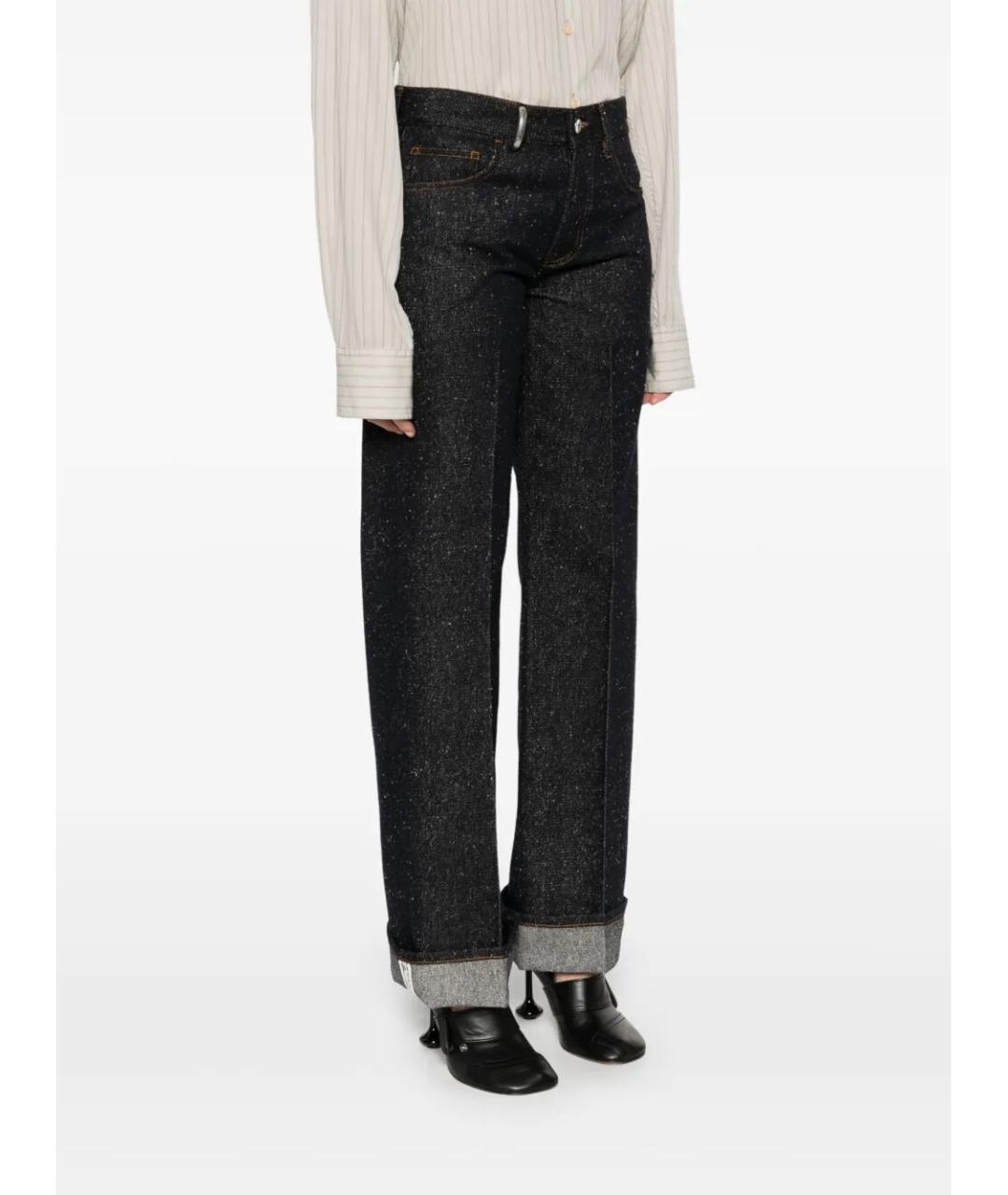 BURBERRY Синие хлопковые прямые джинсы, фото 4