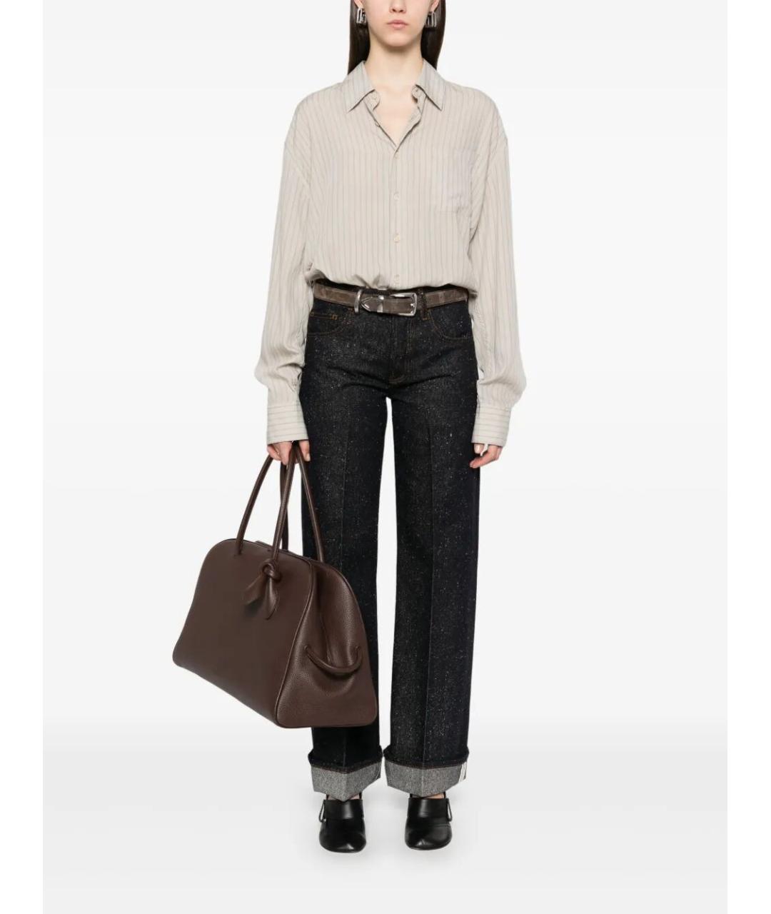 BURBERRY Синие хлопковые прямые джинсы, фото 2