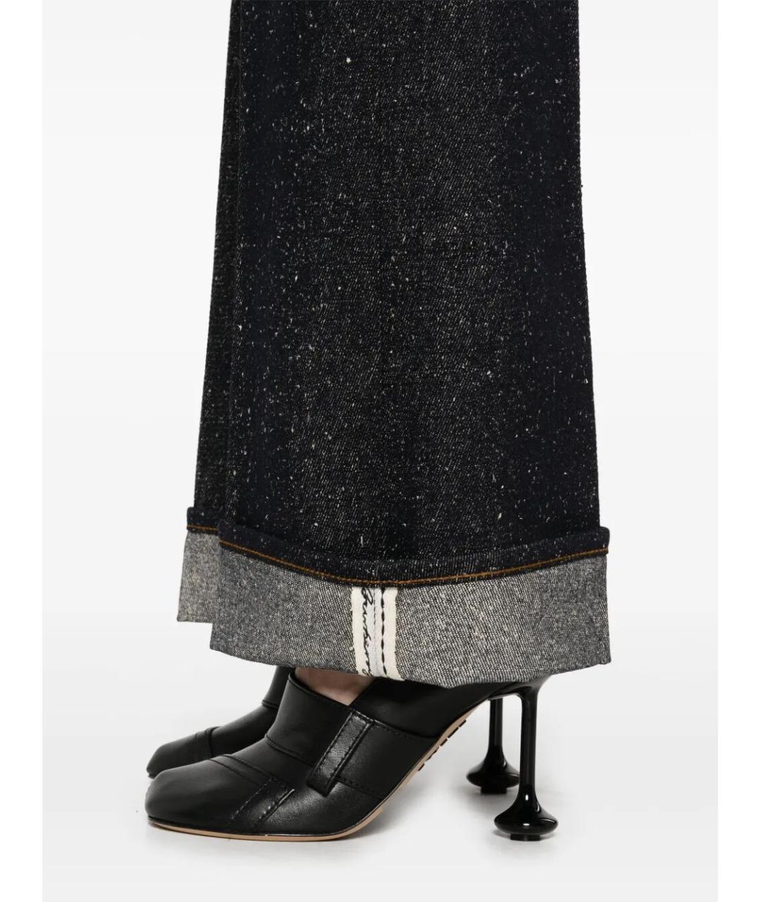 BURBERRY Синие хлопковые прямые джинсы, фото 3