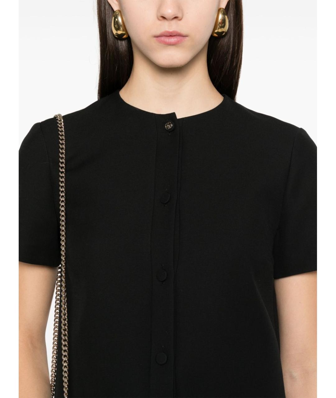 GUCCI Черное шелковое повседневное платье, фото 4
