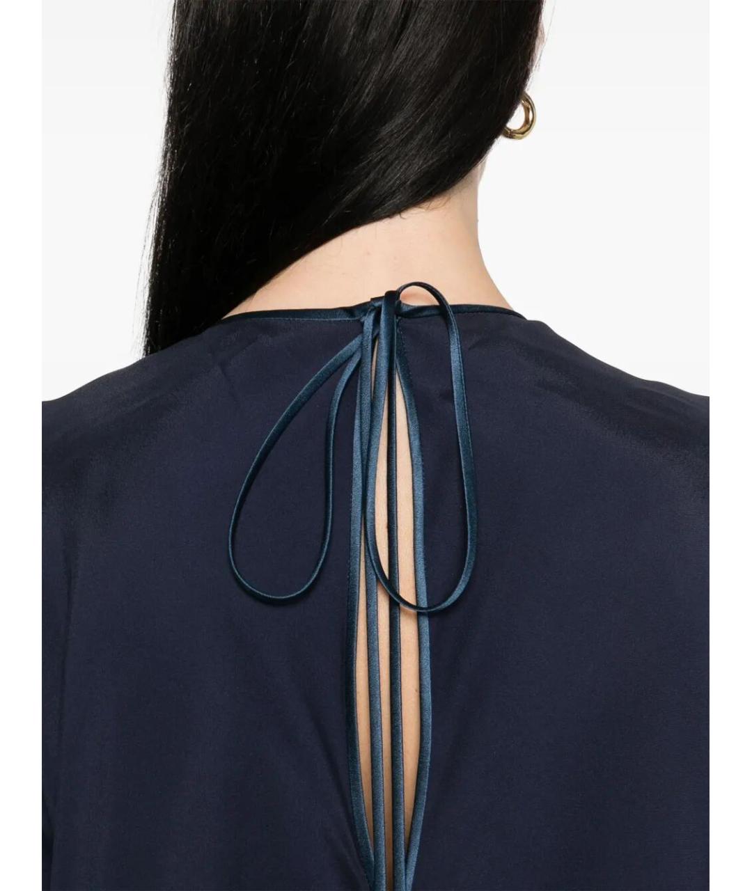 GUCCI Синее вискозное вечернее платье, фото 3