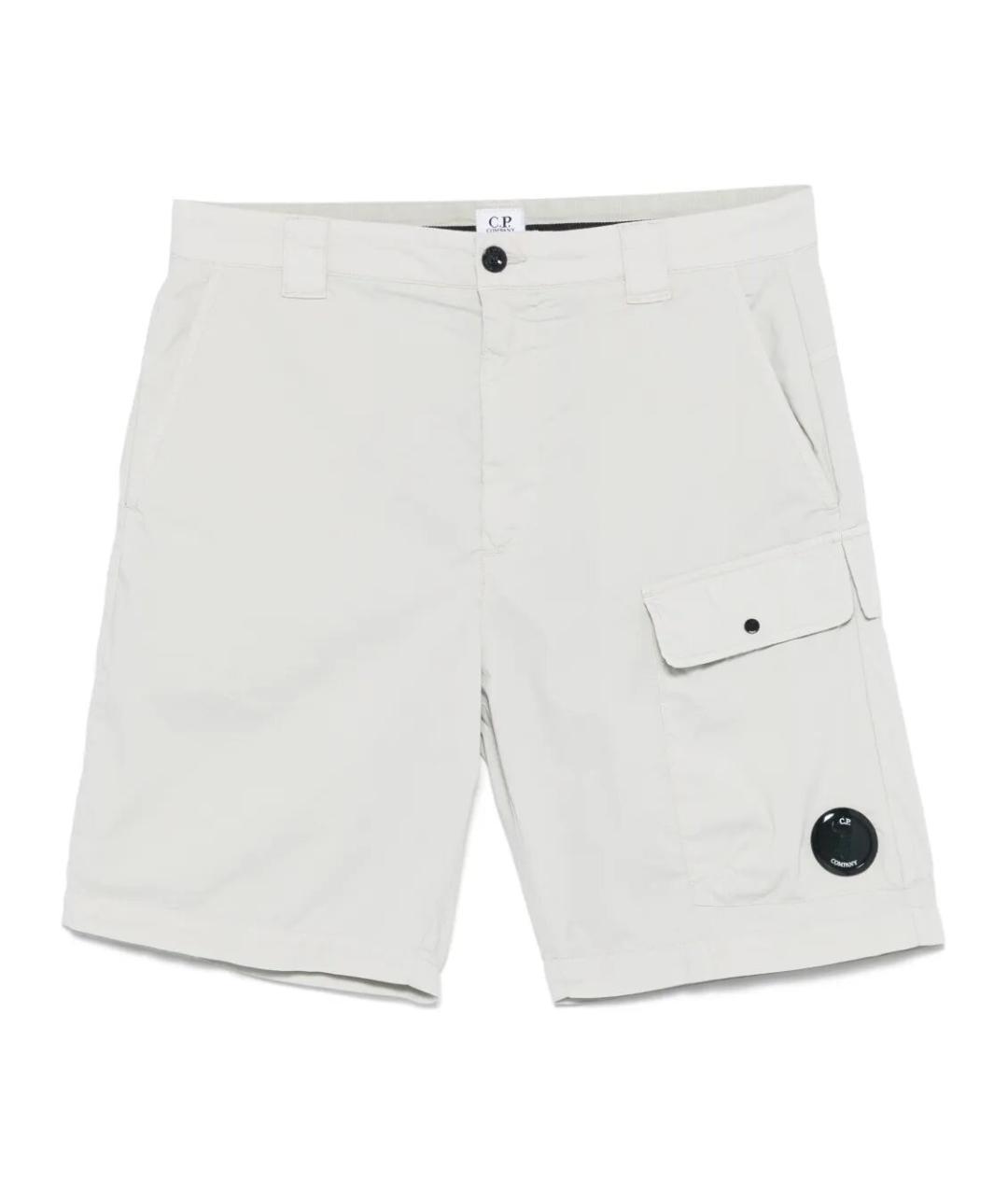 CP COMPANY Серые хлопковые шорты, фото 1