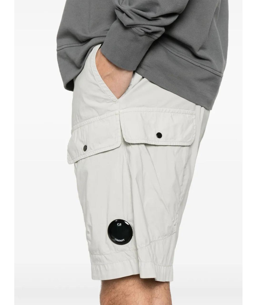 CP COMPANY Серые хлопковые шорты, фото 3