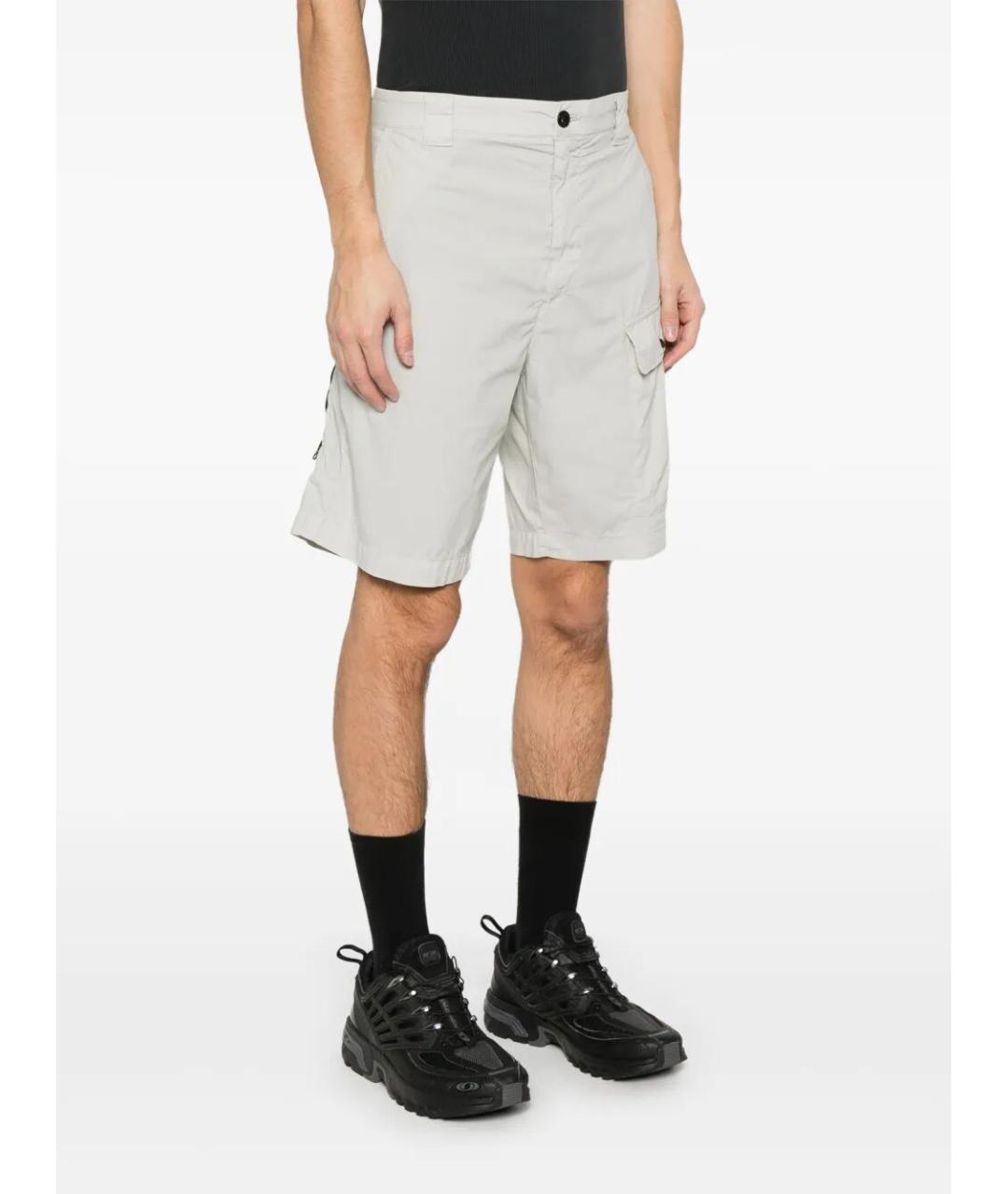 CP COMPANY Серые хлопковые шорты, фото 5