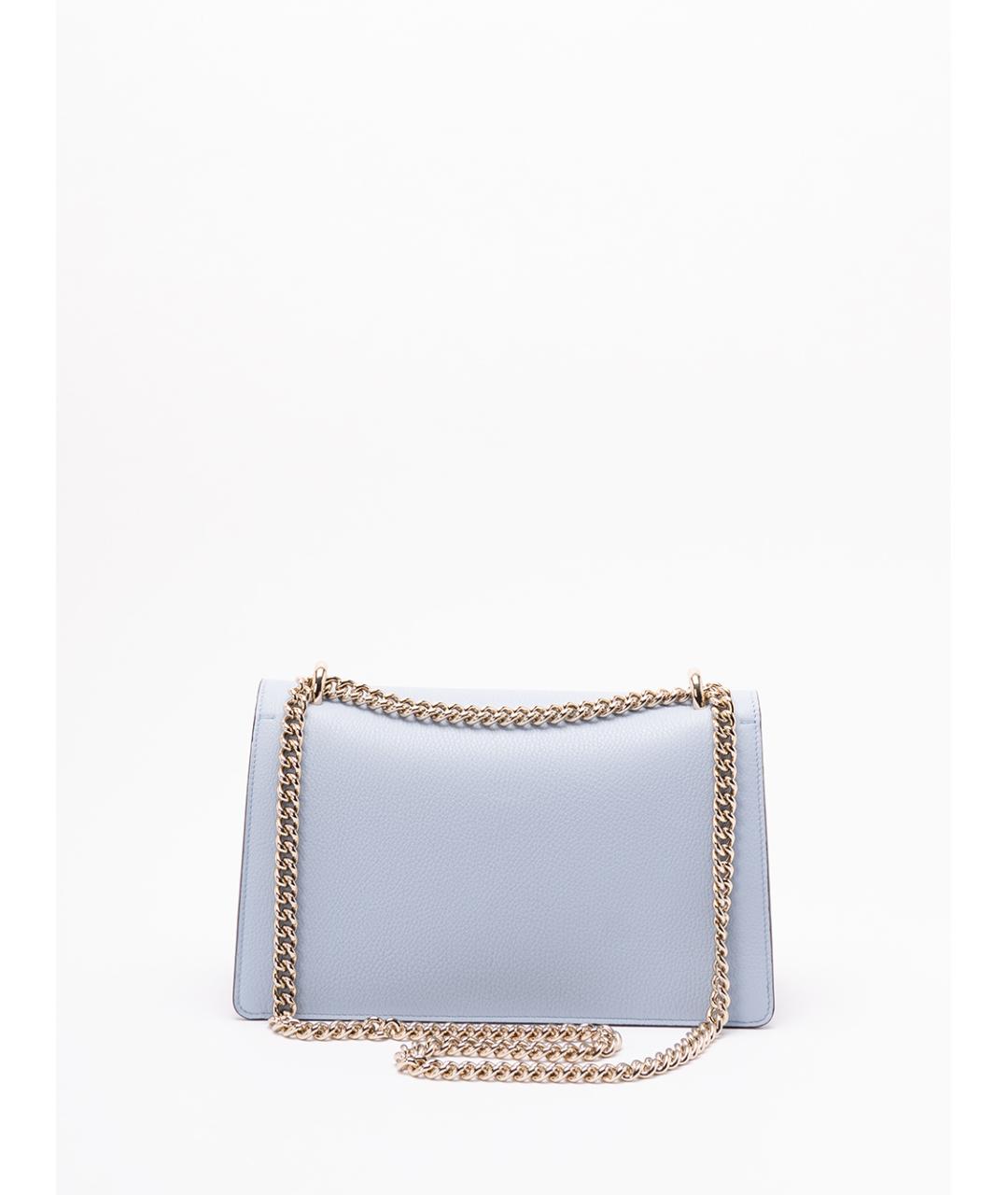 GUCCI Голубая кожаная сумка через плечо, фото 2