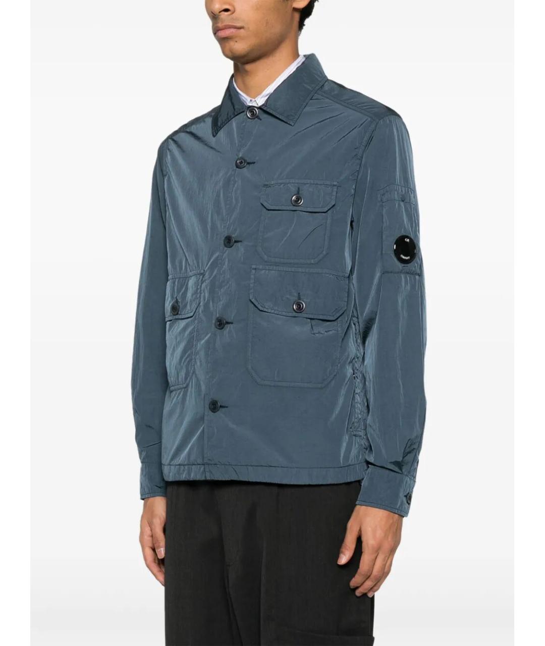 CP COMPANY Синяя полиамидовая куртка, фото 3