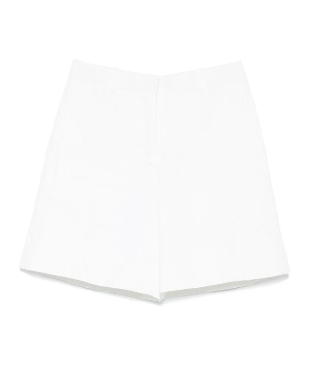 JIL SANDER Белые льняные шорты, фото 1