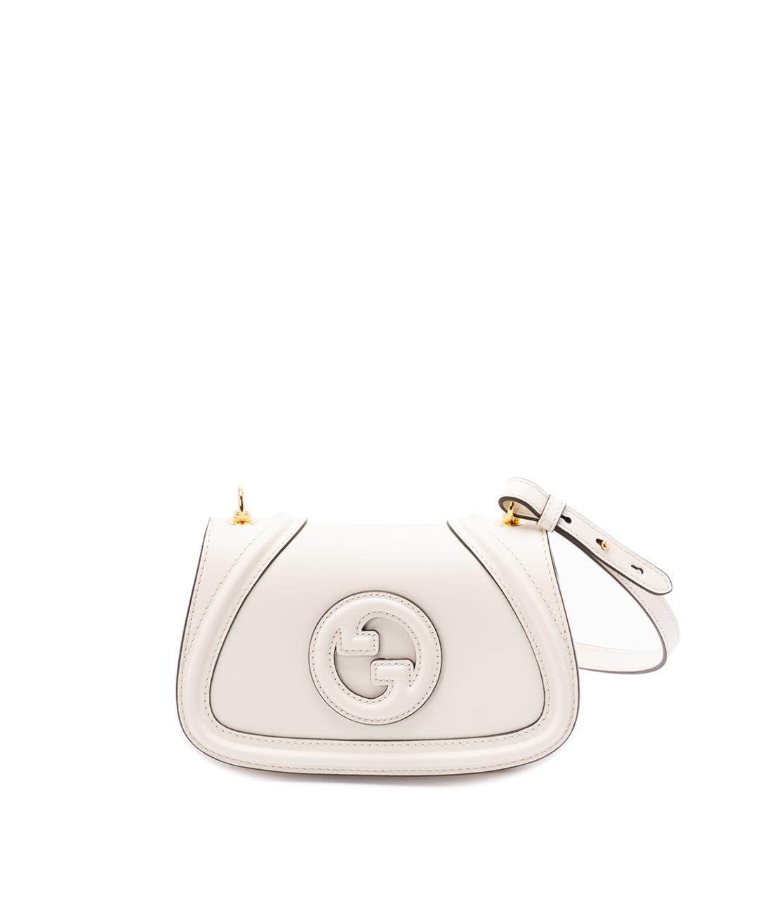 GUCCI Белая кожаная сумка через плечо, фото 1