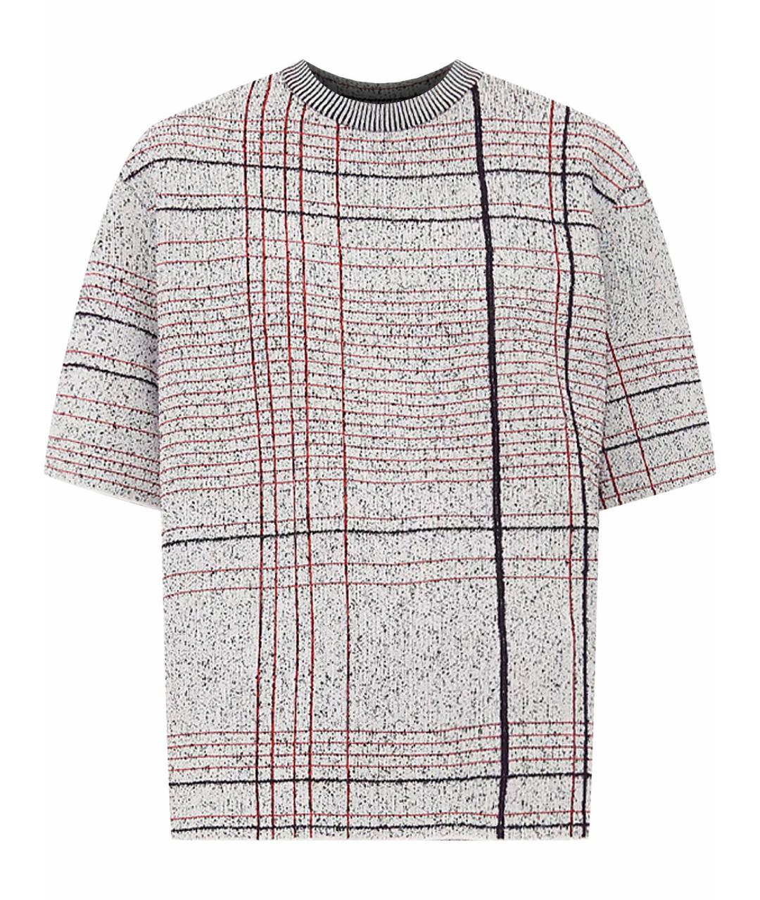 BOTTEGA VENETA Серая вискозная футболка, фото 1