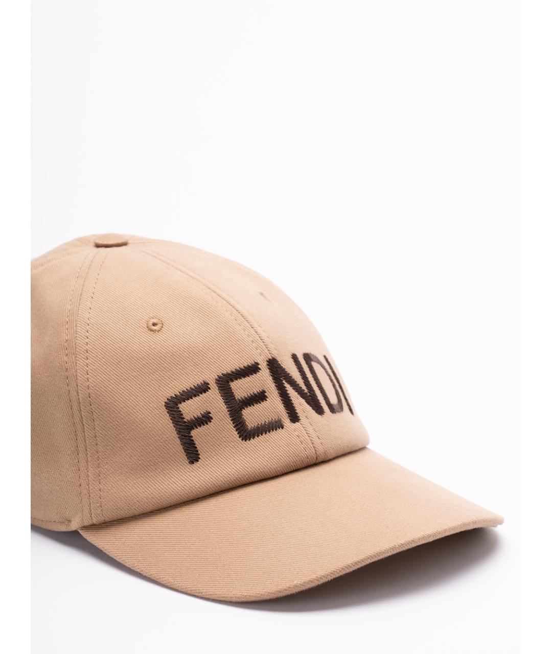 FENDI Бежевая хлопковая кепка/бейсболка, фото 3