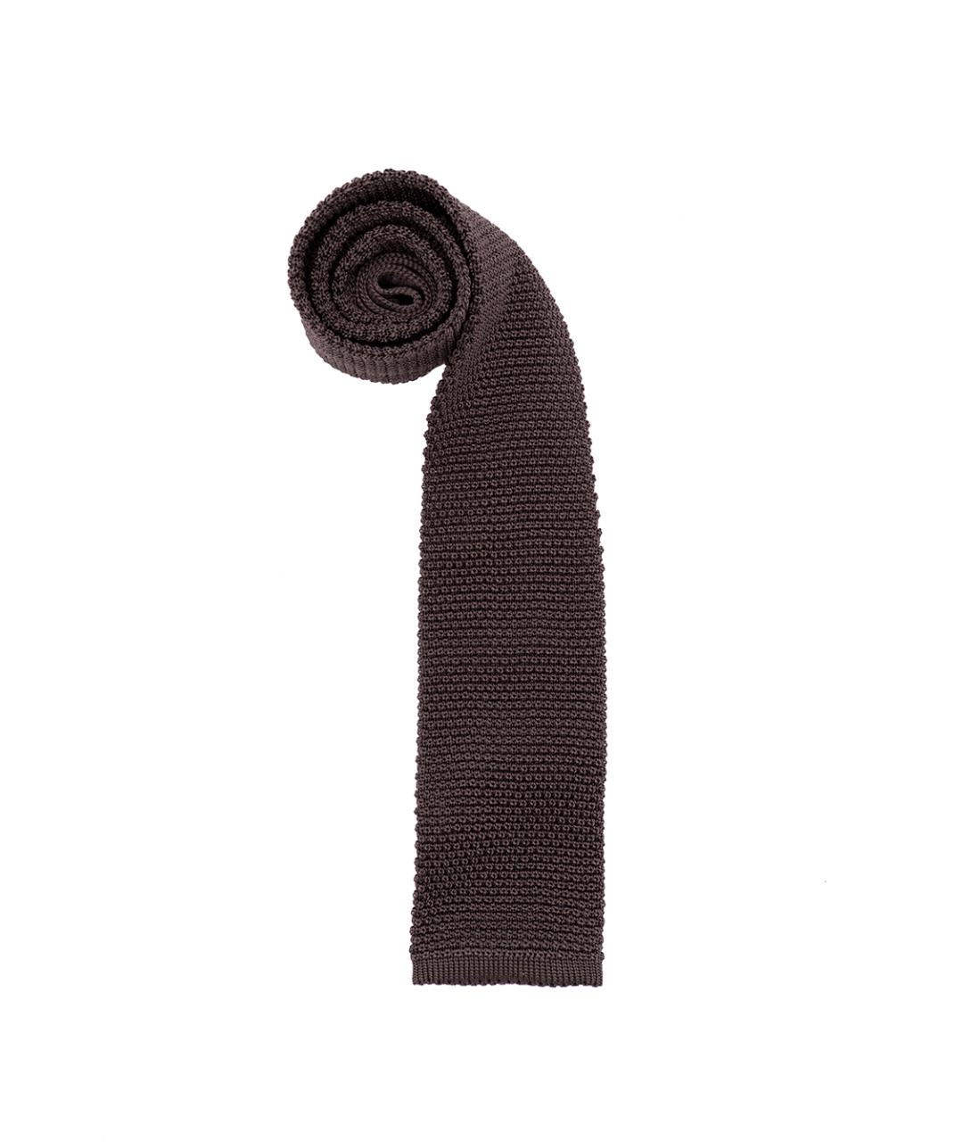 BRUNELLO CUCINELLI Коричневый галстук, фото 1
