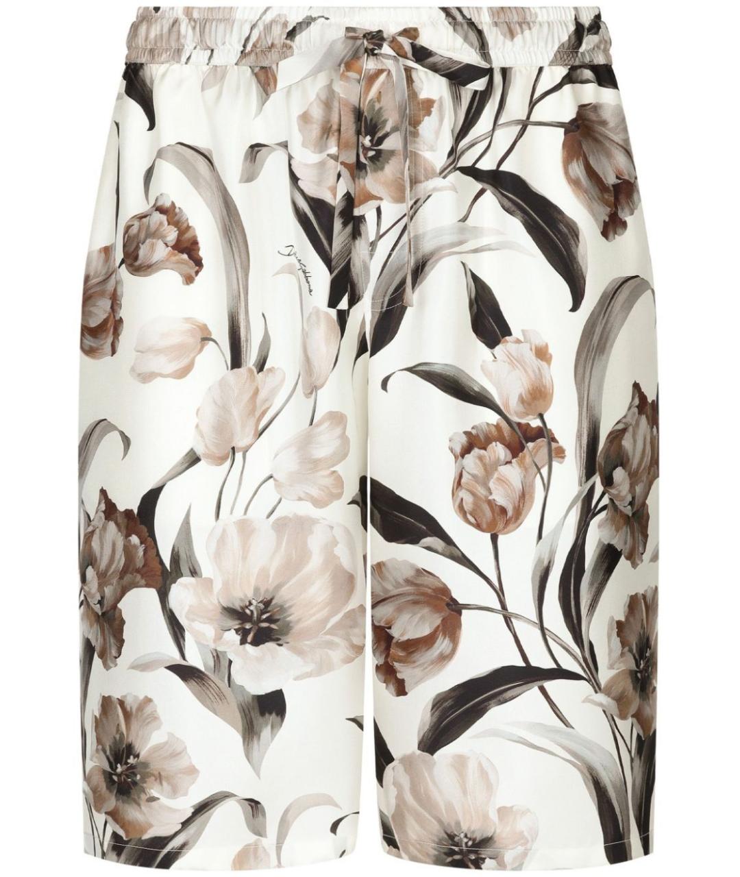 DOLCE&GABBANA Мульти шелковые шорты, фото 1