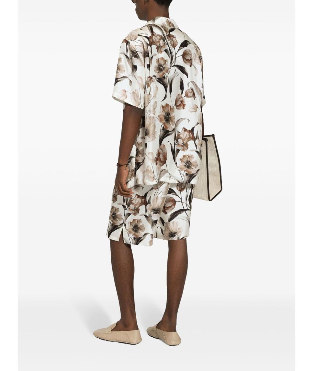 DOLCE&GABBANA Мульти шелковые шорты, фото 4