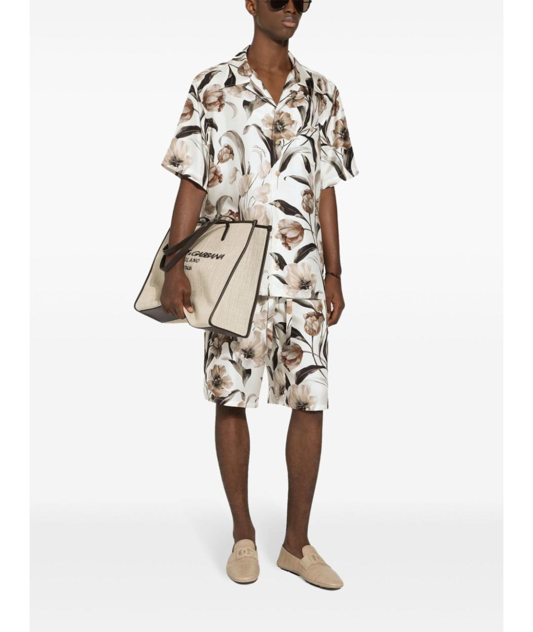 DOLCE&GABBANA Мульти шелковые шорты, фото 2