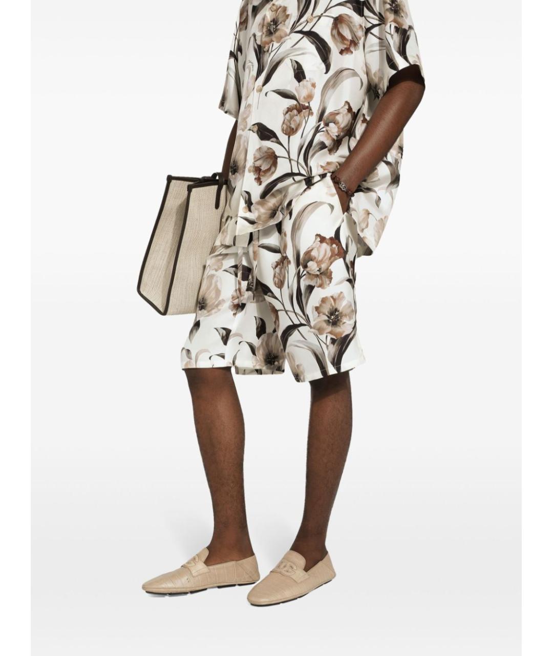 DOLCE&GABBANA Мульти шелковые шорты, фото 3
