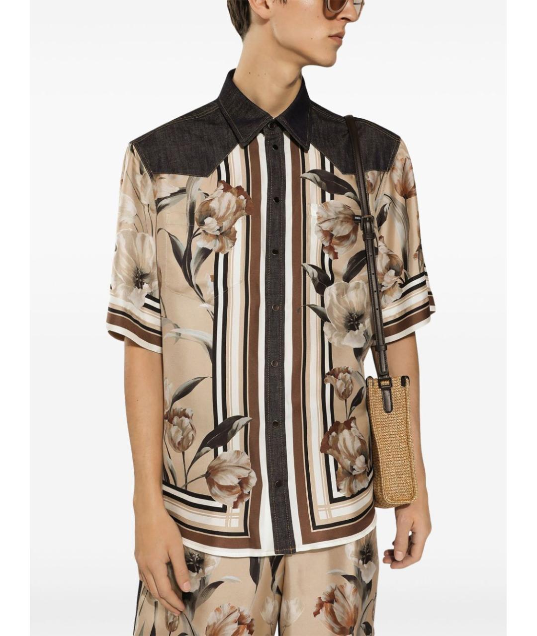 DOLCE&GABBANA Бежевые хлопковые шорты, фото 3