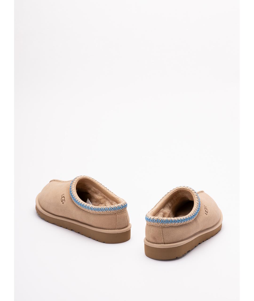 UGG AUSTRALIA Бежевые кожаные лоферы, фото 3