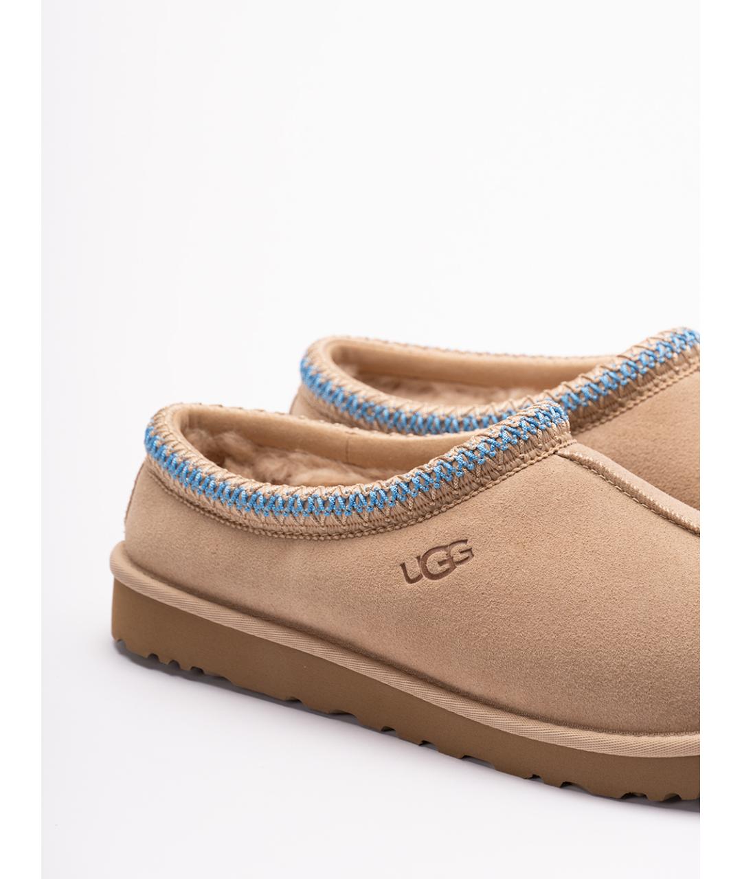 UGG AUSTRALIA Бежевые кожаные лоферы, фото 5