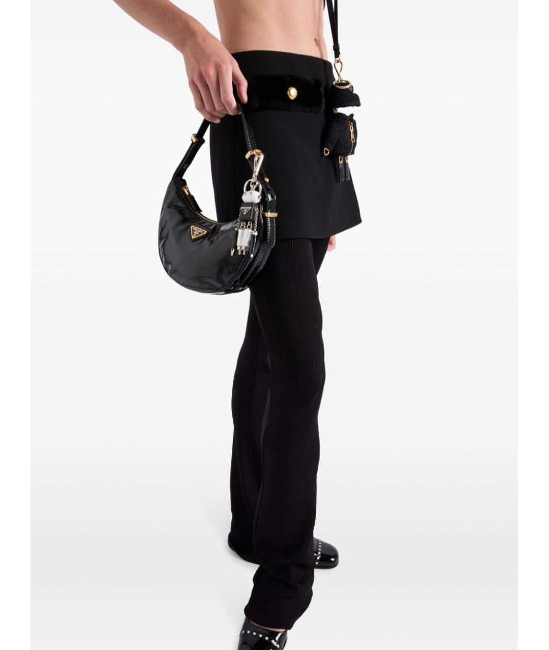 PRADA Черные вискозные брюки узкие, фото 4