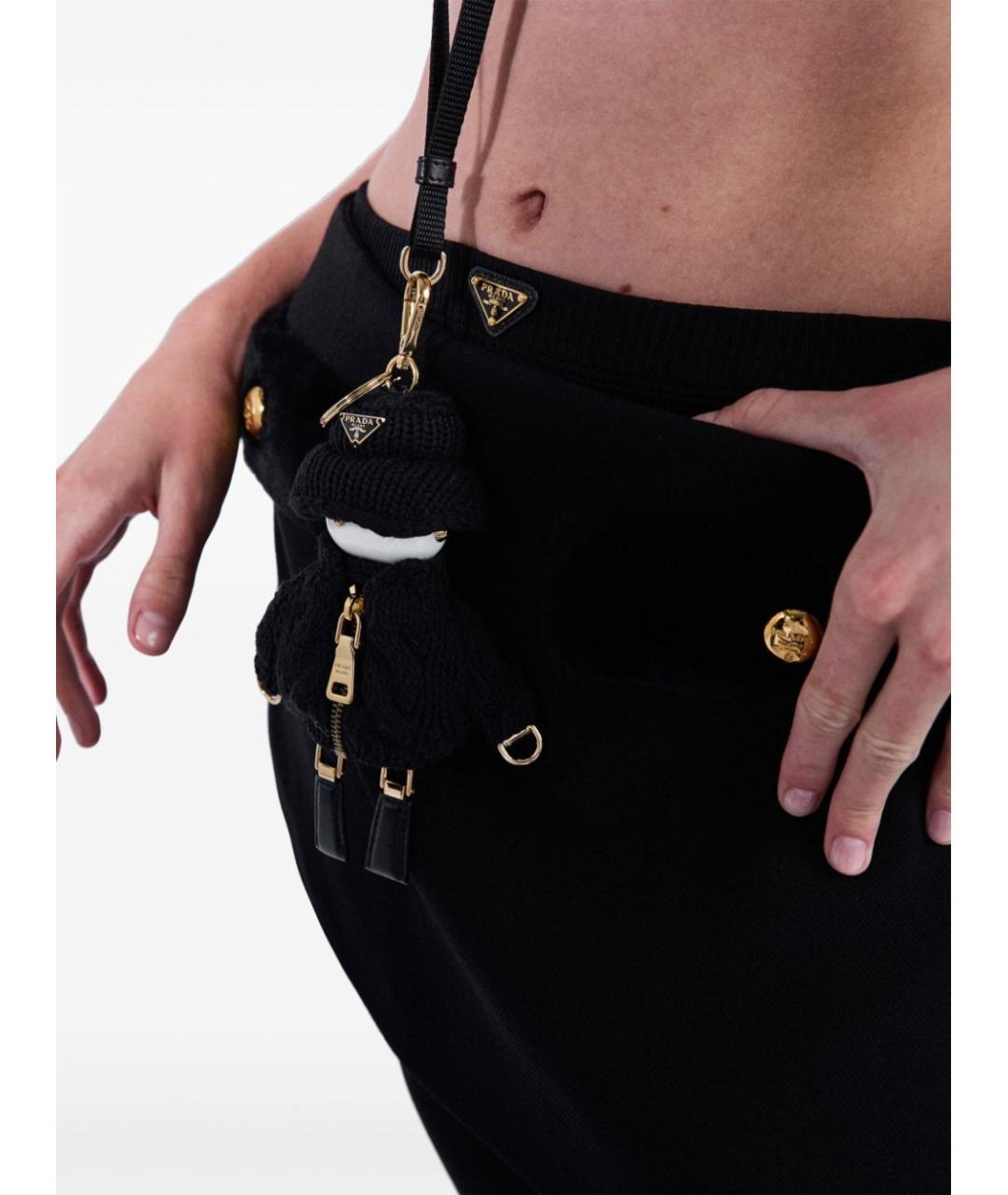 PRADA Черные вискозные брюки узкие, фото 3