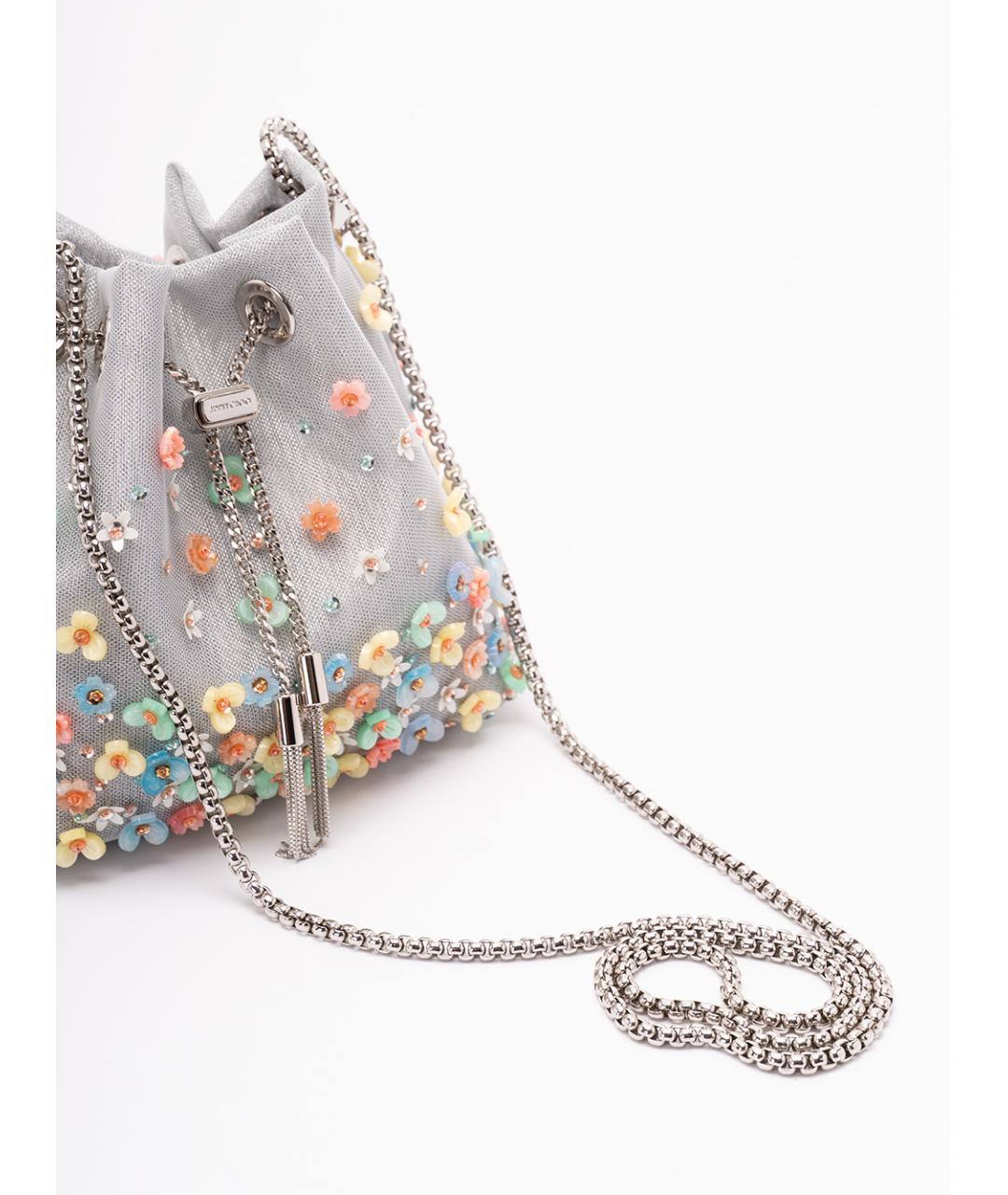 JIMMY CHOO Мульти тканевая сумка с короткими ручками, фото 4
