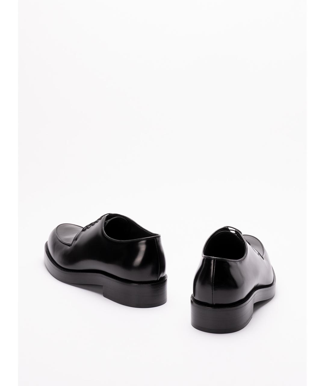 PRADA Черные кожаные туфли, фото 3
