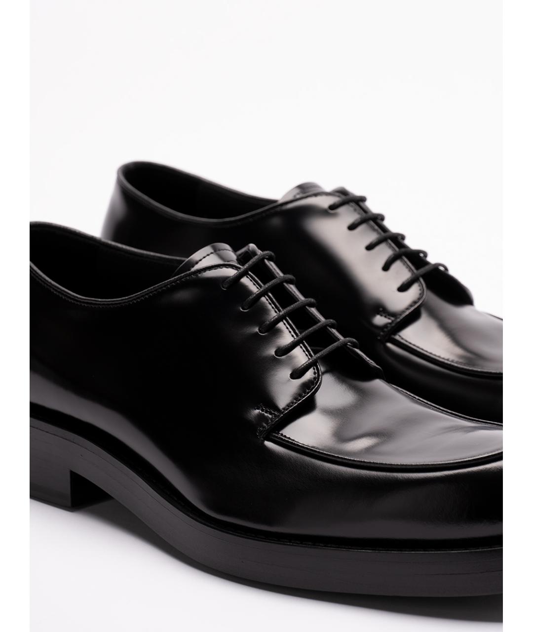 PRADA Черные кожаные туфли, фото 6