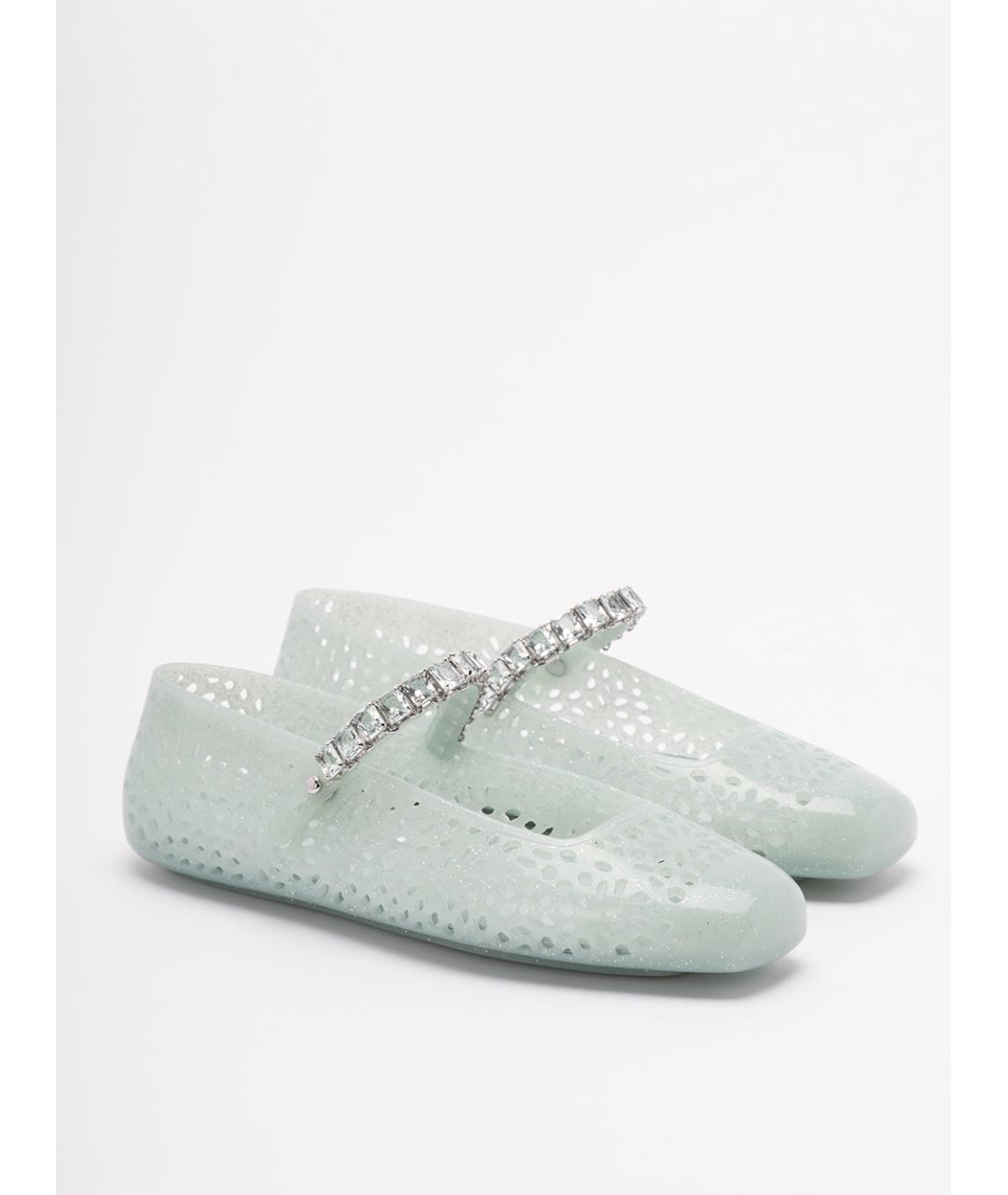 JIMMY CHOO Голубые балетки, фото 5